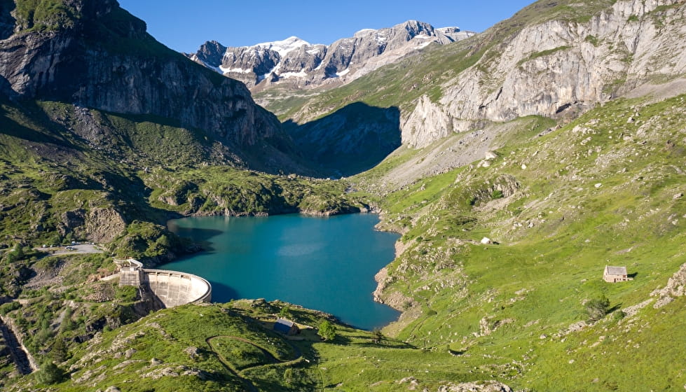 Barrage de montagne des Pyrénées