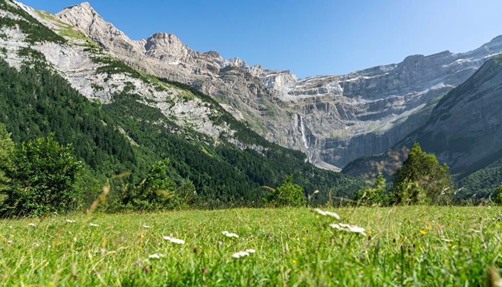 Paysage de montagne dans les Pyrénées