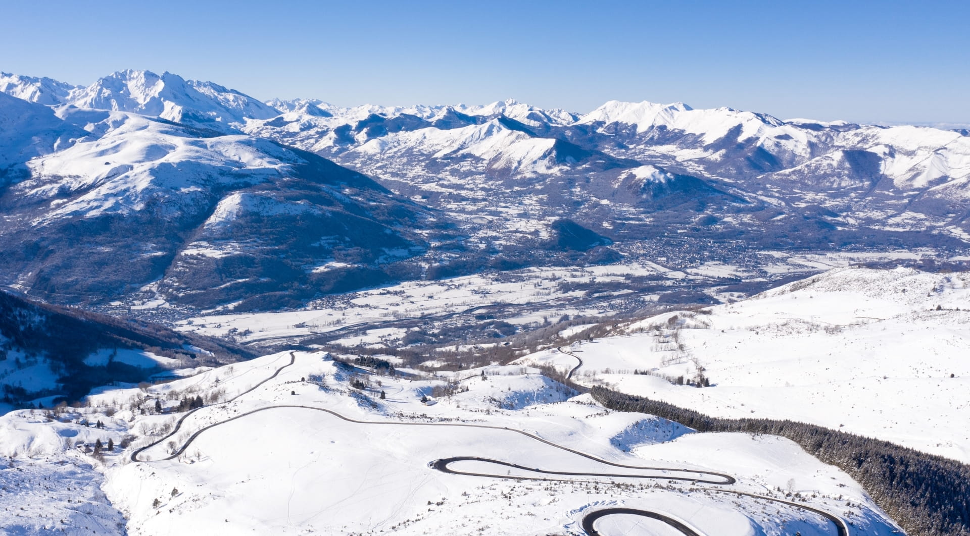 Vallée d'Argelès-Gazost en hiver