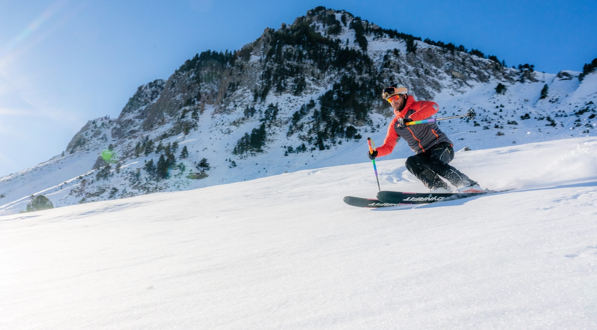 Skieur alpin au Grand Tourmalet